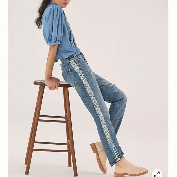 Anthropologie Pilcro The Slim Boyfriend Crop Jeans - Picture 1 of 4